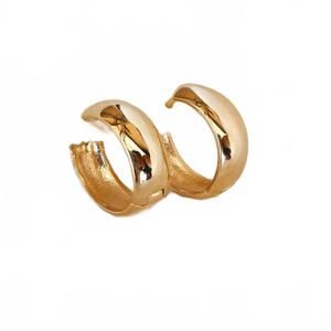 NEW GOLDFI women's chunky clicker hoop earrings in gold